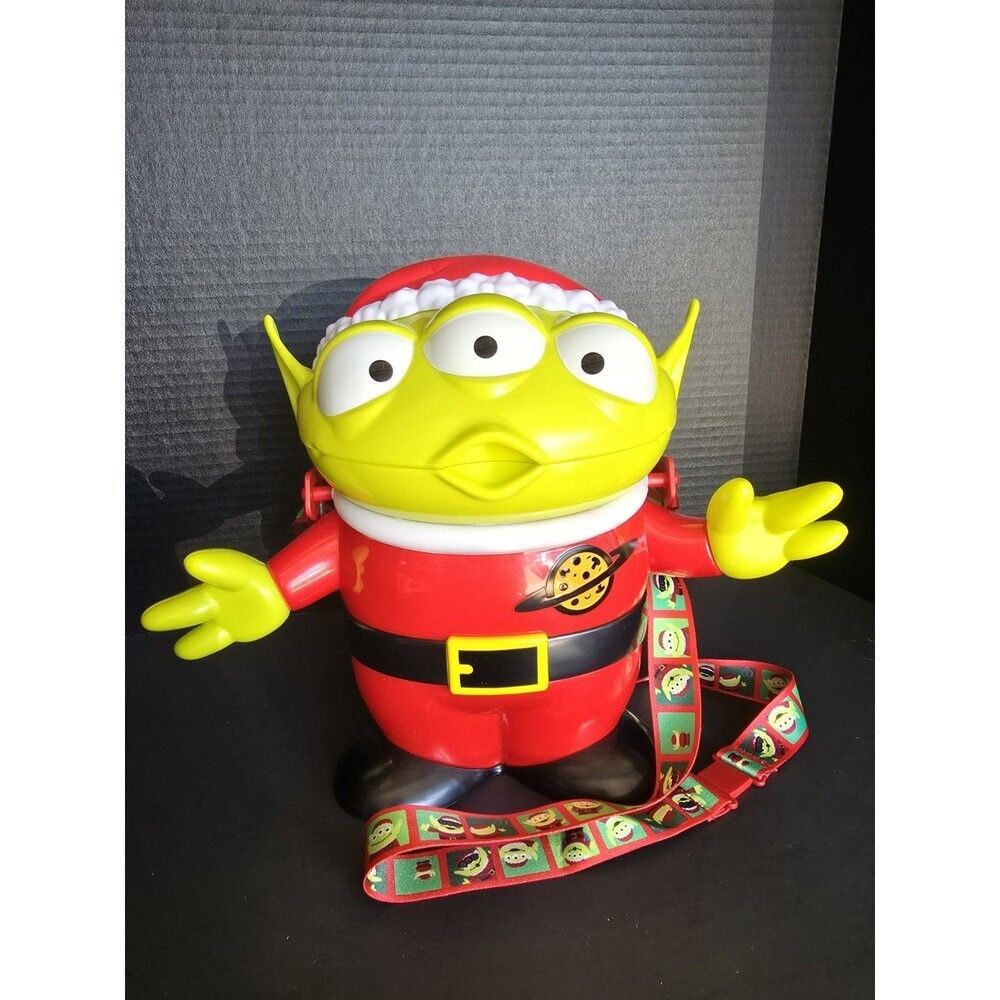 Disney Parks Toy Story Alien Popcorn Bucket Santa Christmas Pizza Planet 2019